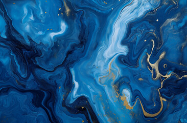  Abstract blue background with a smooth texture of a painted wall, providing ample space for your design