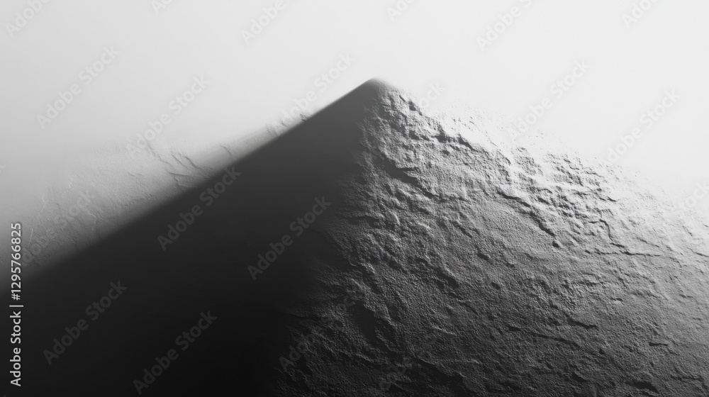 Poster soft diffused shadow from unseen celestial source on surface