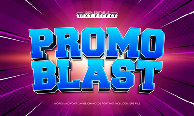 promo blast editable text effect with a price and promo text style