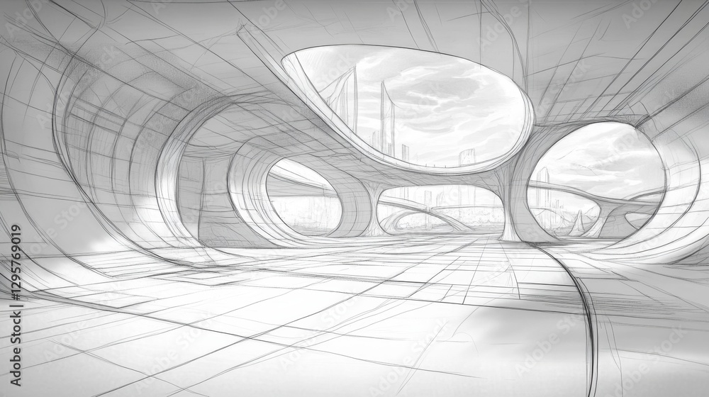 Aufkleber masterful visual communication in futuristic ux design sketch