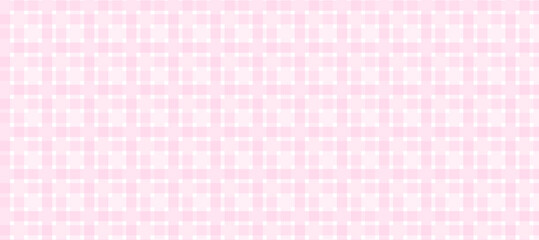 Pink and white plaid fabric texture background