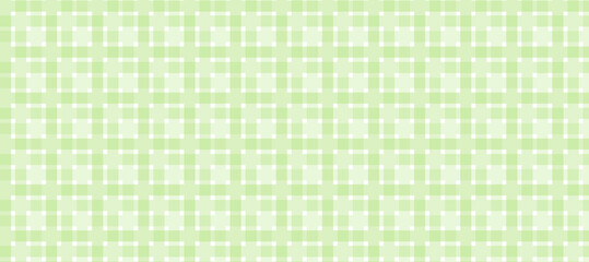 Green and white plaid fabric texture background