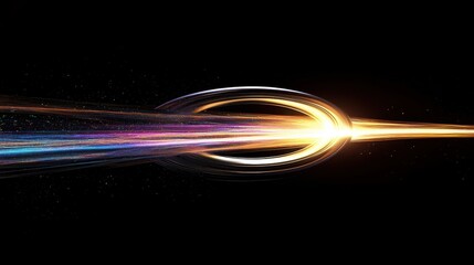 Cosmic Phenomenon of Light and Energy Flowing into a Black Hole