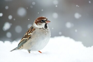 Bird on Winter Snow: Wildlife Footprints and Braving the Challenges of the Frosty Hunt Season