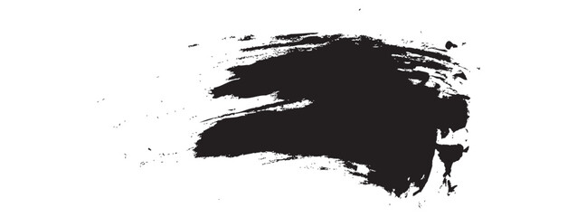 Splash set of splatter vector black brush stroke grunge banner. Brush strokes. Vector paintbrush set. Grunge design elements. Rectangle text boxes. Dirty distress texture banners. Ink splatters. Grung