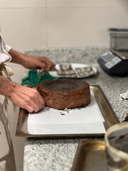 Cheesecake with pastry chef