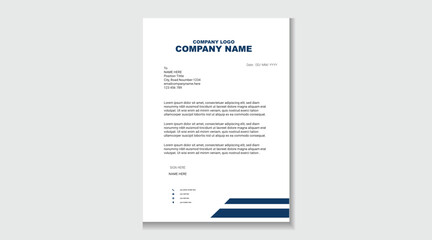 Obraz premium Professional Letterhead Template | Modern Corporate & Stock Market Design