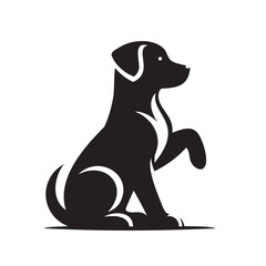 Cat Silhouettes vector, Black Dog Silhouette | Husky Dog Vector | Dog Logo in Circle | Pet Animal Clipart | PNG, SVG, EPS