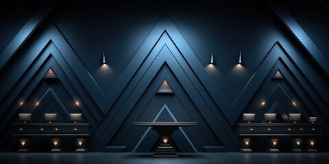 Obraz premium abstract blue and black are light pattern with the gradient is the with floor wall