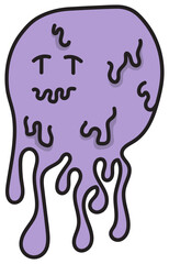 Melting balloon character