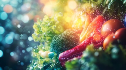 Fototapeta premium Fresh Vegetables with Methylsulfonylmethane Benefits in Nature