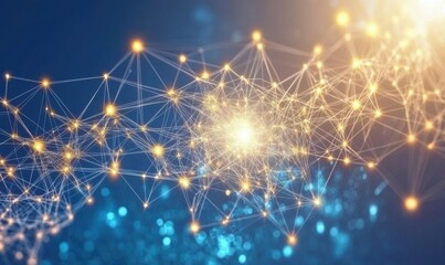 Abstract network connection, data flow, digital background