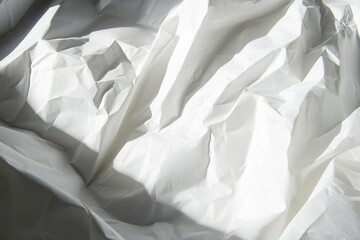 Fototapeta premium Abstract Crumpled Paper Texture in Soft Lighting for Unique Backgrounds