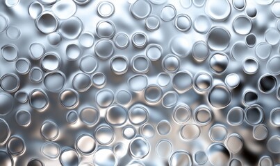 Abstract silver metallic rings background texture for modern design