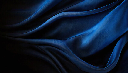 Fototapeta premium 푸른색 실크 천 배경