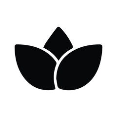 Lotus Flower Icon. Lotus Illustration Symbol Of Meditation, Relaxation, Harmony And Peace.