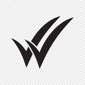 Simple double tick sign. Read message icon. Viewed message symbol. Blue and green checkmark illustration.  Whatsapp double check mark. Whats app.  tick symbol vector illustration . 