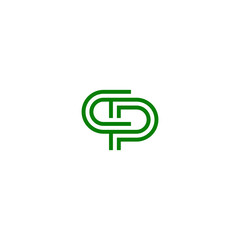 Initials Letter CP Logo