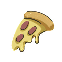 vector illustration of a pizza