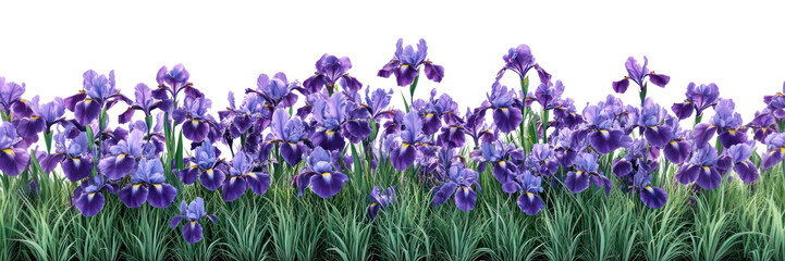 PNG Iris flower bushes irises purple botanical.