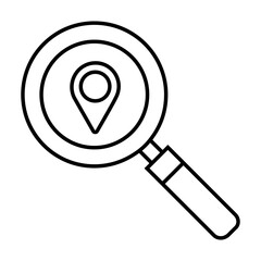 Navigation icon vector. Trip illustration sign. Location symbol. Pin logo.