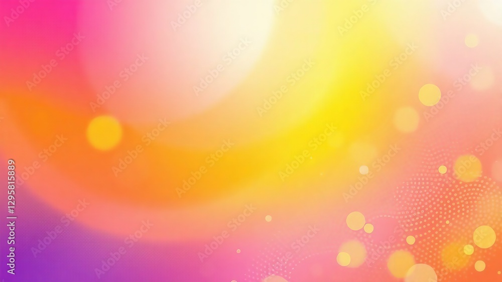 Poster glowing abstract background with colorful bokeh and a bright, blurred design