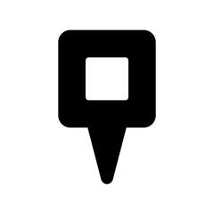 Fototapeta premium Point vector icon. Map pin illustration sign. Location symbol. Pin logo.