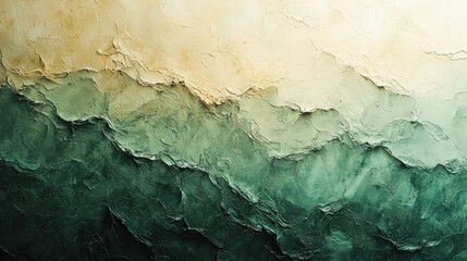 Gradient wallpaper in beige and green palette