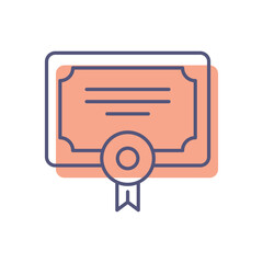 Certificate Vector icon