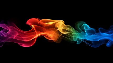 Obraz premium Dynamic splashes of colorful abstract smoke