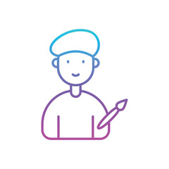 Artist Vector icon