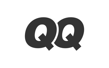 QQ Techno Editable Font Logo For Corporate Branding. Bold, Futuristic Design With Unique Typographic Ideas. Minimal Custom Type And Dynamic Letter