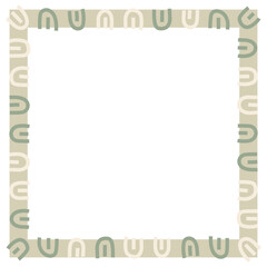 Obraz premium Frame with colorful pattern. Design element for prints, backgrounds, template, web pages and textile pattern.