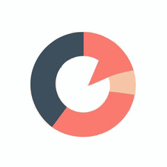 Simple flat 2D icon circular arrow isolated on transparent background, vector, flat design, animation design, vector, flat design, simple flat 2D icon, clipart set