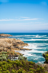 Fototapeta premium Coast of the sea at Thunder Point, Warrnambool, Great Ocean Road, Victoria, Australia