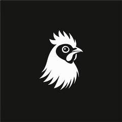 A simple flat 2D icon of a hen isolated on the background, vector design, ideal for animation, UI/UX design, mobile apps, web design, digital illustrations, flat 2D, animal set