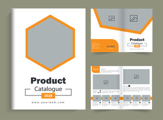 Multipurpose company product catalogue design template, clean and modern furniture catalogue brochure design, product catalogue