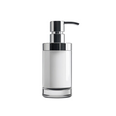 Fototapeta premium Modern White Dispenser Bottle Mockup for Business