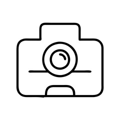 front camera icon, front camera line art - simple line art of front camera, perfect for front camera logos and icons