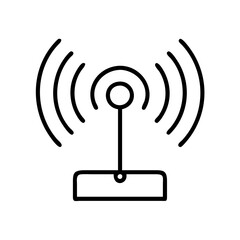 hotspot icon, hotspot line art - simple line art of hotspot, perfect for hotspot logos and icons