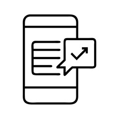 mobile data icon, mobile data line art - simple line art of mobile data, perfect for mobile data logos and icons