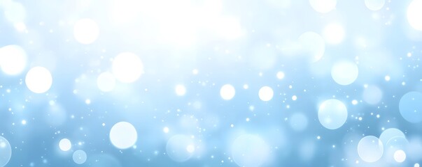 Obraz premium Abstract background features soft blue hues with bright glowing lights