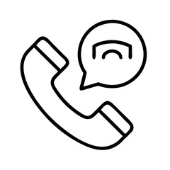 phone call icon, phone call line art - simple line art of phone call, perfect for phone call logos and icons