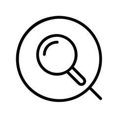 search icon, search line art - simple line art of search, perfect for search logos and icons