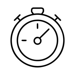 timer icon, timer line art - simple line art of timer, perfect for timer logos and icons