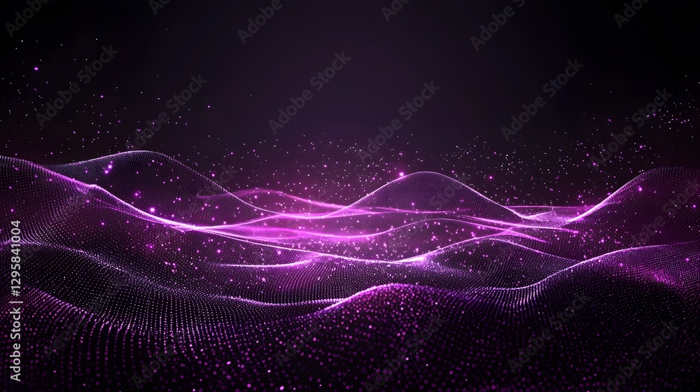Aufkleber captivating purple background featuring a unique wave pattern creating a dynamic and artistic visual