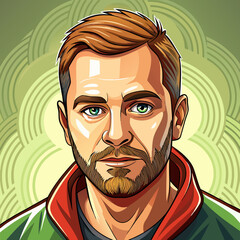 man with a beard and mustache