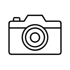 camera icon, camera line art - simple line art of camera, perfect for camera logos and icons