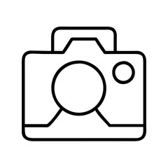 camera icon, camera line art - simple line art of camera, perfect for camera logos and icons