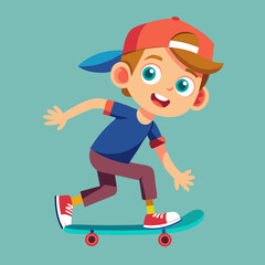 boy with skateboard